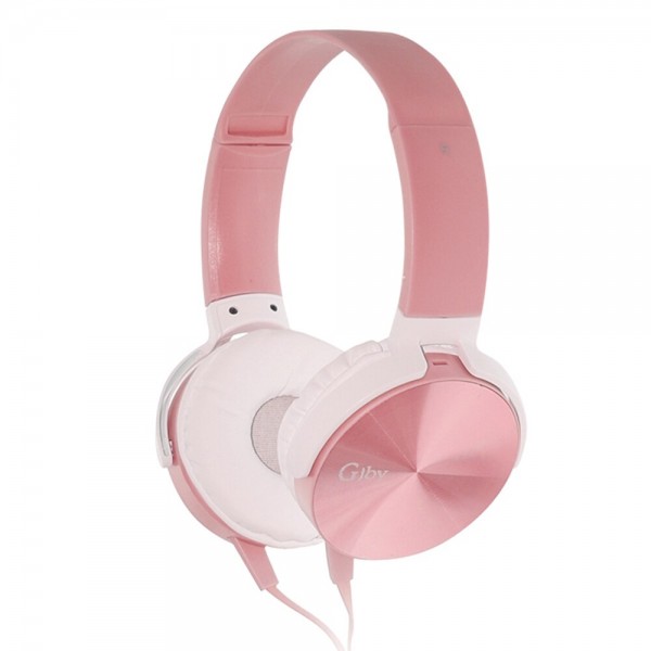 Gjby GJ-29 Ενσύρματα Ακουστικά Κεφαλής με Μικρόφωνο pink