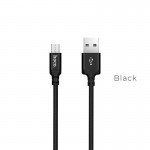 HOCO X14 TIMES SPEED MICRO CHARGING CABLE 2M ΜΑΥΡΟ
