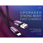 Hoco U74 Καλώδιο Σύνδεσης Κορδόνι Grand Usb Σε Micro USB Fast Charging 2.4a 1.2μ Μαύρο