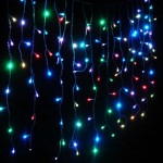 Κουρτίνα 100 LED λαμπάκια βροχή RGB