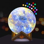 3D Moon lamp RGB led λάμπα ανάγλυφη Sky moonlight